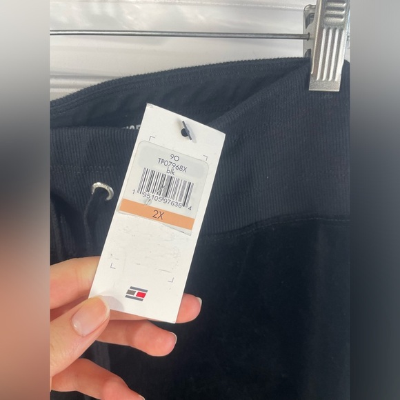 Tommy Hilfiger Sport Colorblocked Velour Jogger Pants With Micro-Tape Trim 2X - Picture 6 of 13